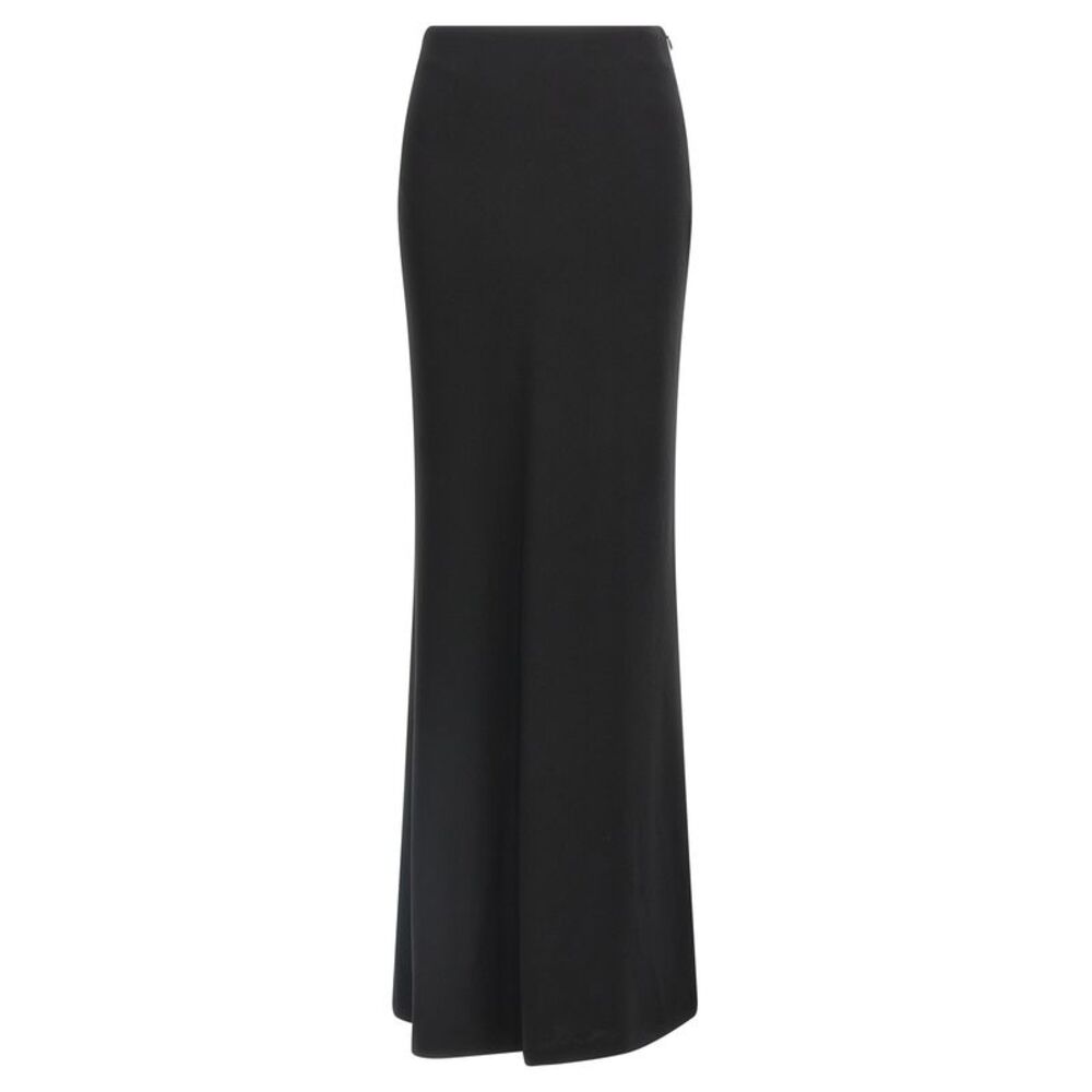 Alessandra Rich Black Virgin Wool Mini Women's Skirt